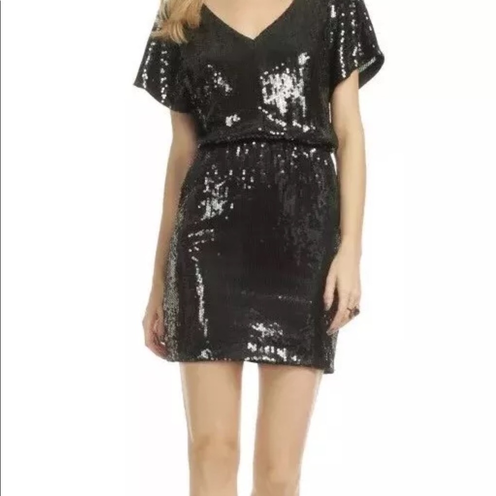 Trina Turk Green Sequin Dress